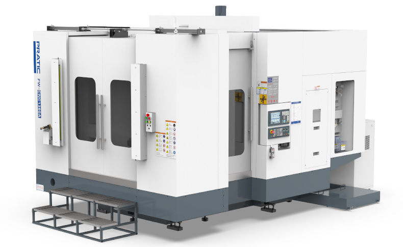 普拉迪数控机床汽车零件/压铸件复合双工位卧式加工中心PW-CNC1360A