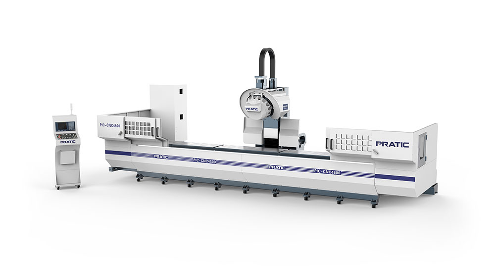 图为普拉迪家居定制立式型材加工设备PIC-CNC4500