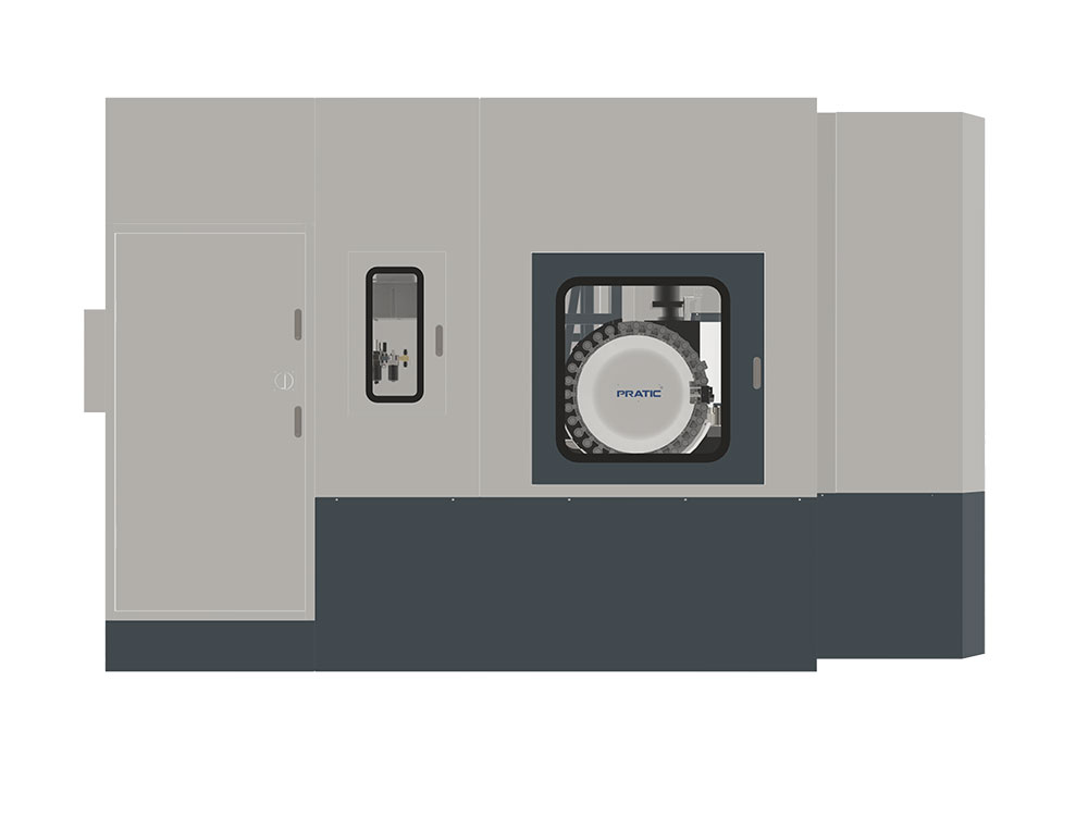 普拉迪数控机床/铣床5G通讯散热器显示屏卧式加工中心PW-CNC6040